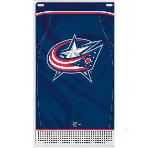 NHL Columbus Blue Jackets Jersey Xbox Series S Console Skin
