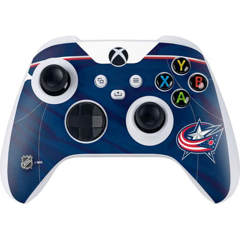 NHL Columbus Blue Jackets Jersey Xbox Series S Controller Skin