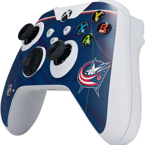 NHL Columbus Blue Jackets Jersey Xbox Series S Controller Skin