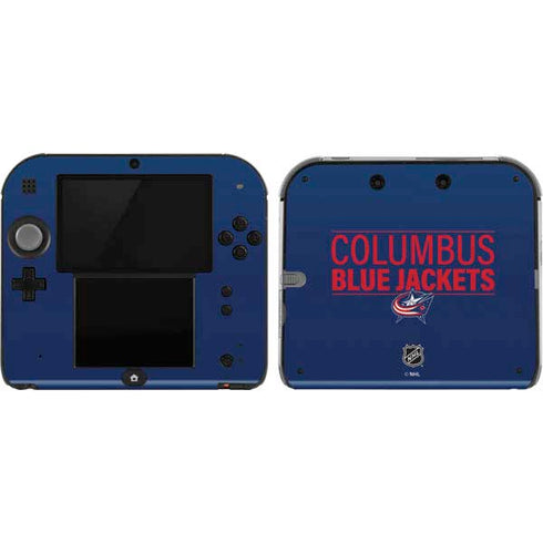 NHL Columbus Blue Jackets Lineup Nintendo 2DS Skin