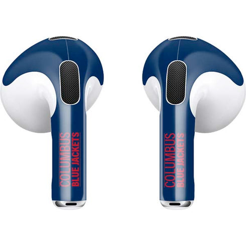 NHL Columbus Blue Jackets Lineup Apple AirPods (3rd Gen 2021) Skin