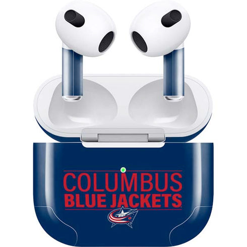 NHL Columbus Blue Jackets Lineup Apple AirPods (3rd Gen 2021) Skin