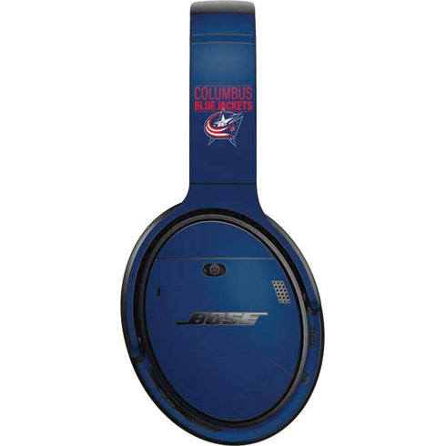 NHL Columbus Blue Jackets Lineup Bose QuietComfort 35 Headphones Skin
