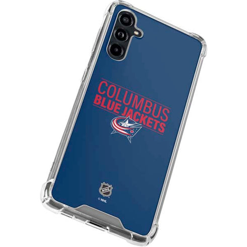 NHL Columbus Blue Jackets Lineup Galaxy A54 5G Clear Case