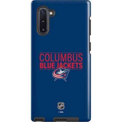 NHL Columbus Blue Jackets Lineup Galaxy Note 10 Pro Case