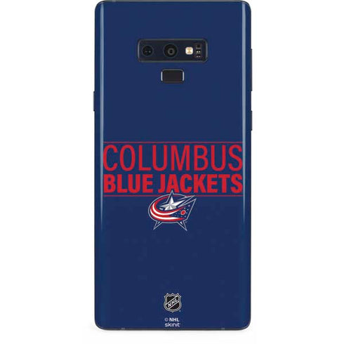NHL Columbus Blue Jackets Lineup Galaxy Note 9 Skin