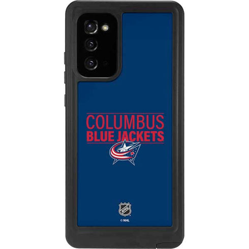 NHL Columbus Blue Jackets Lineup Galaxy Note20 5G Waterproof Case