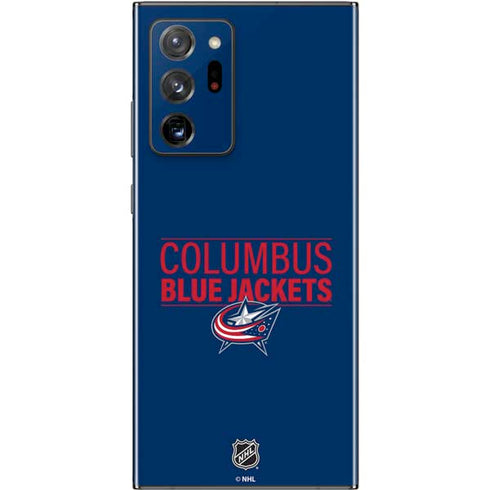 NHL Columbus Blue Jackets Lineup Galaxy Note20 Ultra 5G Skin