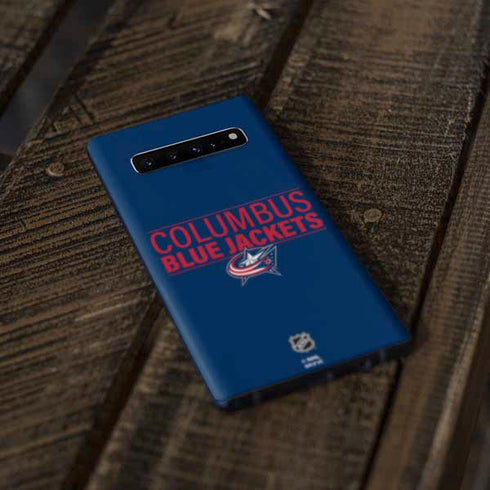 NHL Columbus Blue Jackets Lineup Galaxy S10 Plus Skin