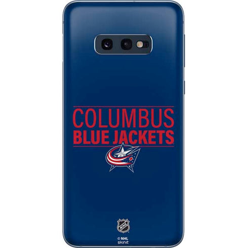 NHL Columbus Blue Jackets Lineup Galaxy S10e Skin
