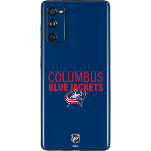 NHL Columbus Blue Jackets Lineup Galaxy S20 Fan Edition Skin