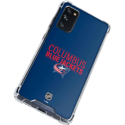 NHL Columbus Blue Jackets Lineup Galaxy S20 FE Clear Case