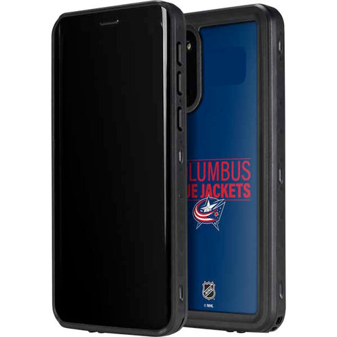 NHL Columbus Blue Jackets Lineup Galaxy S20 Waterproof Case