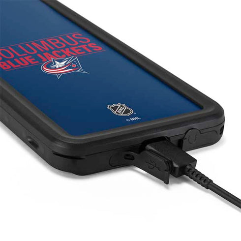 NHL Columbus Blue Jackets Lineup Galaxy S20 Waterproof Case