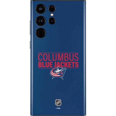 NHL Columbus Blue Jackets Lineup Galaxy S22 Ultra Skin