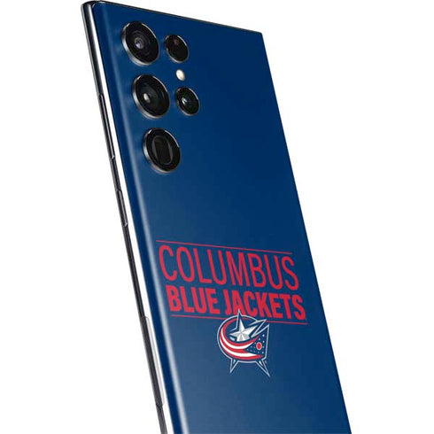 NHL Columbus Blue Jackets Lineup Galaxy S22 Ultra Skin