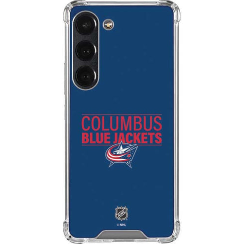 NHL Columbus Blue Jackets Lineup Galaxy S23 Clear Case