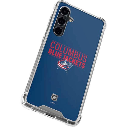 NHL Columbus Blue Jackets Lineup Galaxy S23 FE Clear Case