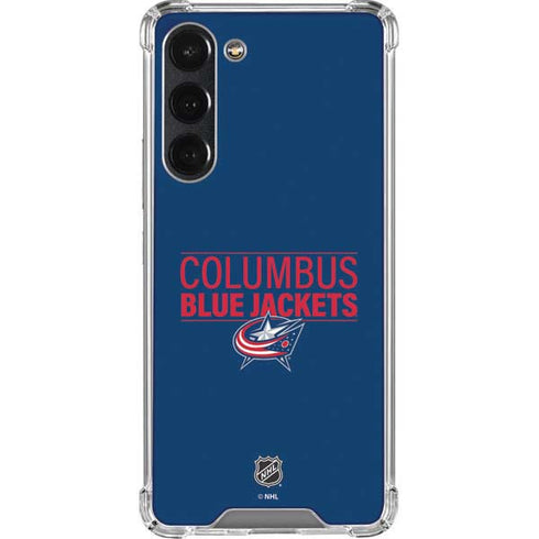 NHL Columbus Blue Jackets Lineup Galaxy S23 Plus Clear Case