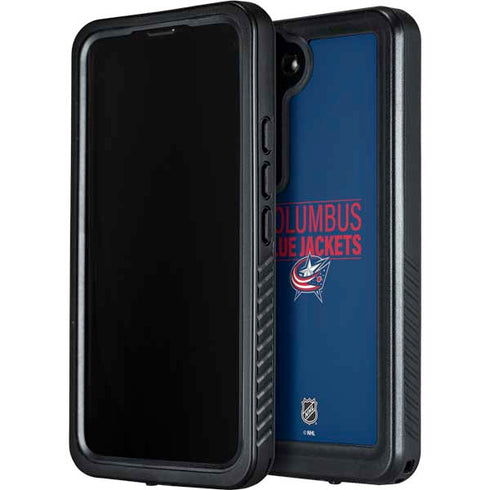 NHL Columbus Blue Jackets Lineup Galaxy S23 Plus Waterproof Case