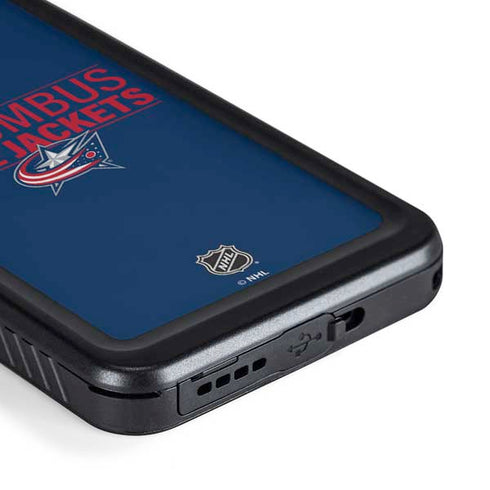 NHL Columbus Blue Jackets Lineup Galaxy S23 Plus Waterproof Case