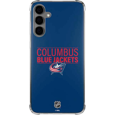 NHL Columbus Blue Jackets Lineup Galaxy S24 Plus Clear Case