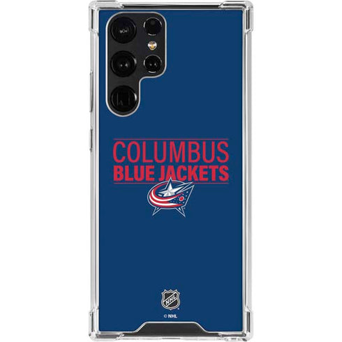 NHL Columbus Blue Jackets Lineup Galaxy S24 Ultra Clear Case