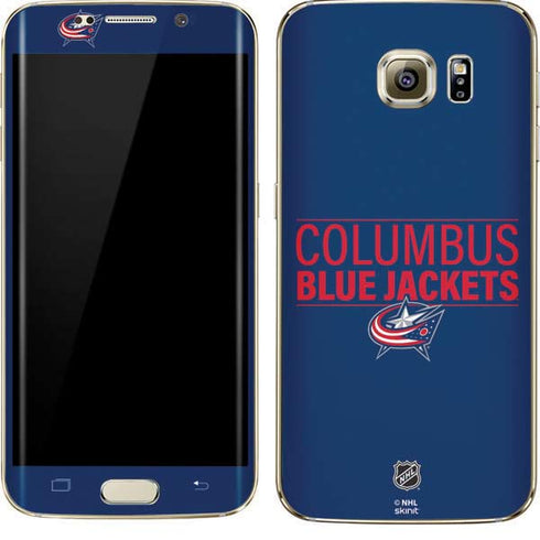 NHL Columbus Blue Jackets Lineup Galaxy S7 Edge Skin
