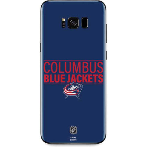 NHL Columbus Blue Jackets Lineup Galaxy S8 Skin