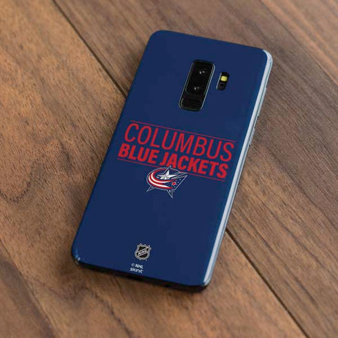 NHL Columbus Blue Jackets Lineup Galaxy S9 Plus Skin