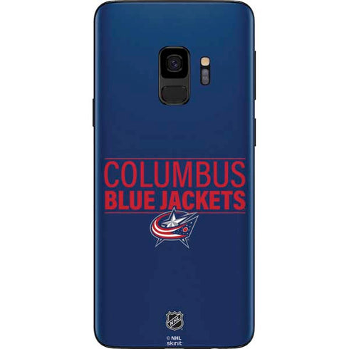 NHL Columbus Blue Jackets Lineup Galaxy S9 Skin