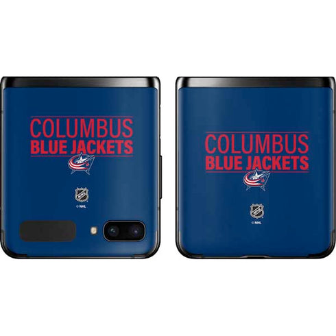 NHL Columbus Blue Jackets Lineup Galaxy Z Flip Skin