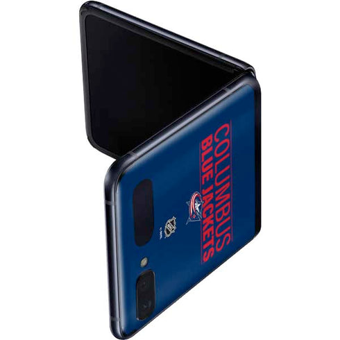 NHL Columbus Blue Jackets Lineup Galaxy Z Flip Skin