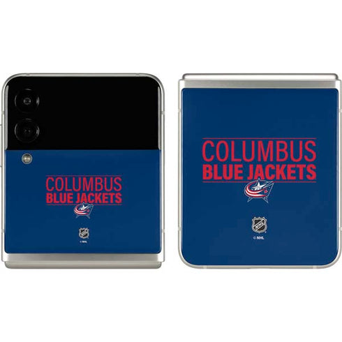NHL Columbus Blue Jackets Lineup Galaxy Z Flip3 5G Skin