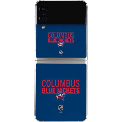NHL Columbus Blue Jackets Lineup Galaxy Z Flip4 5G Skin
