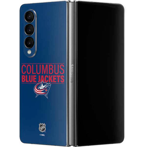 NHL Columbus Blue Jackets Lineup Galaxy Z Fold4 5G Skin