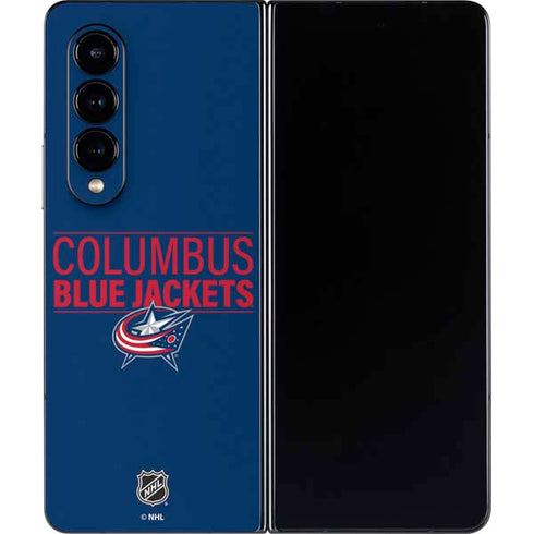 NHL Columbus Blue Jackets Lineup Galaxy Z Fold4 5G Skin