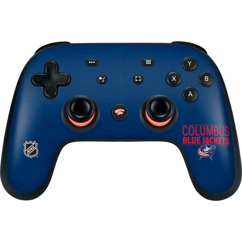NHL Columbus Blue Jackets Lineup Google Stadia Controller Skin