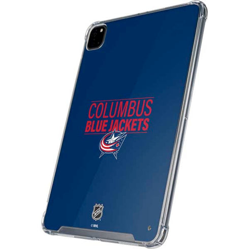 NHL Columbus Blue Jackets Lineup iPad Pro 12.9in (2020) Clear Case