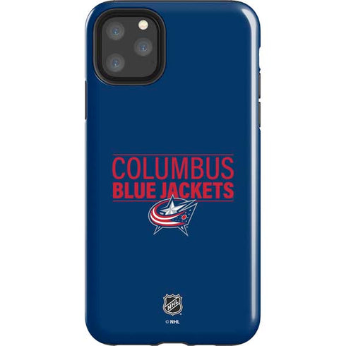 NHL Columbus Blue Jackets Lineup iPhone 11 Pro Max Impact Case