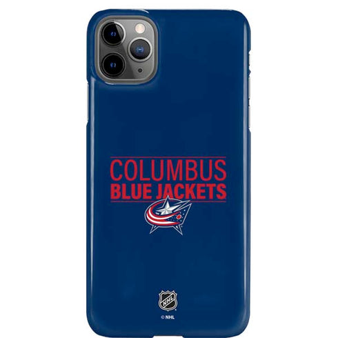 NHL Columbus Blue Jackets Lineup iPhone 11 Pro Max Lite Case