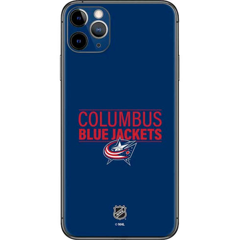 NHL Columbus Blue Jackets Lineup iPhone 11 Pro Max Skin