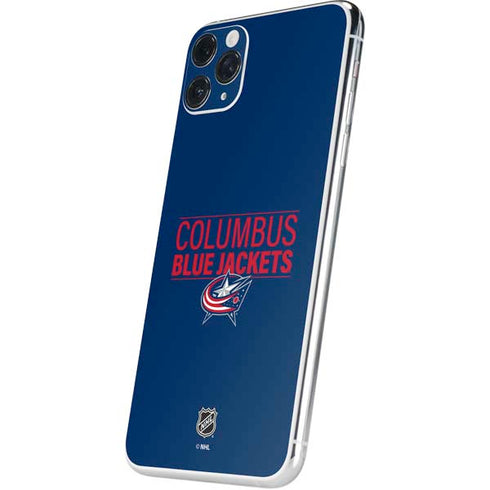 NHL Columbus Blue Jackets Lineup iPhone 11 Pro Max Skin