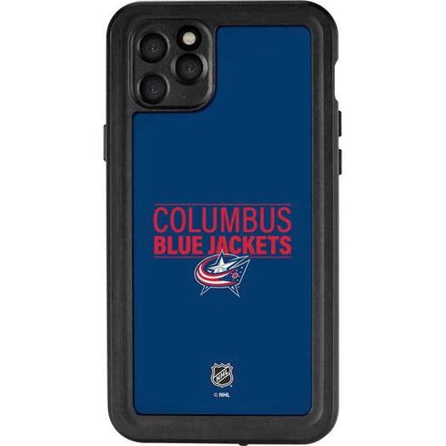 NHL Columbus Blue Jackets Lineup iPhone 11 Pro Max Waterproof Case