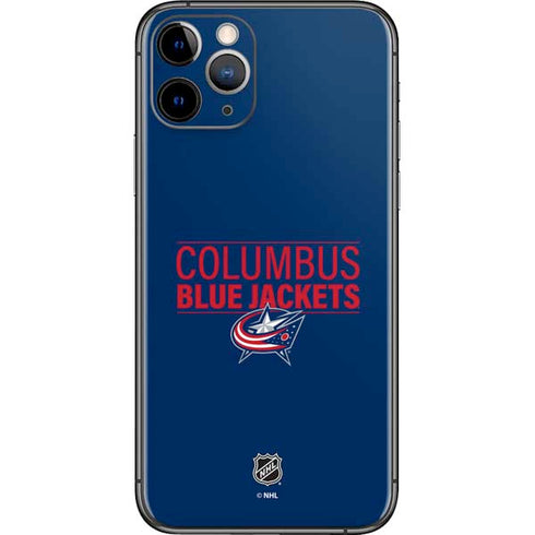 NHL Columbus Blue Jackets Lineup iPhone 11 Pro Skin