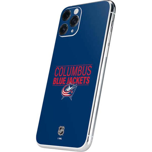 NHL Columbus Blue Jackets Lineup iPhone 11 Pro Skin