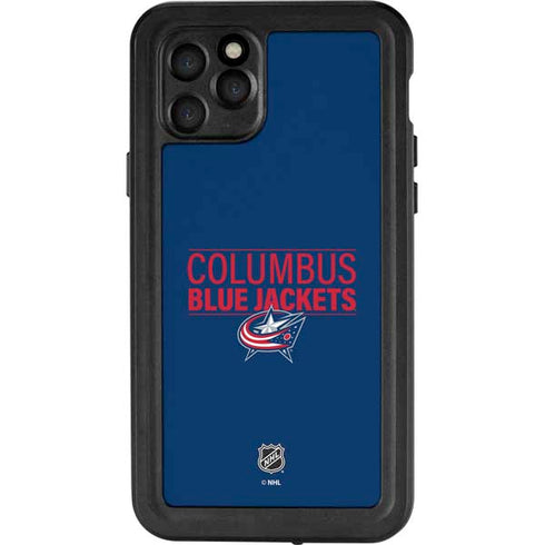 NHL Columbus Blue Jackets Lineup iPhone 11 Pro Waterproof Case
