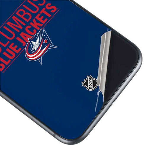 NHL Columbus Blue Jackets Lineup iPhone 11 Skin