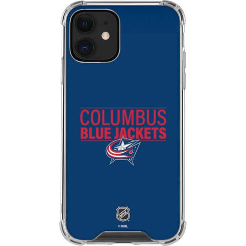 NHL Columbus Blue Jackets Lineup iPhone 12 Mini Clear Case