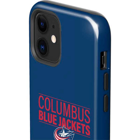 NHL Columbus Blue Jackets Lineup iPhone 12 Mini Impact Case